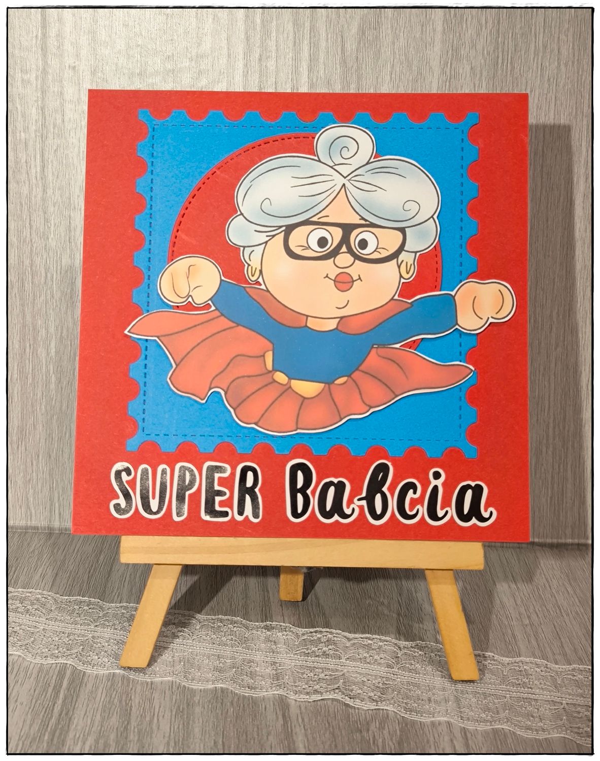 Kartka Okolicznościowa "Super Babcia"