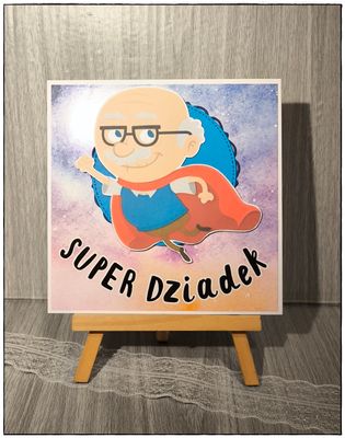 Kartka okolicznościowa "Super Dziadek"