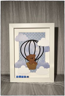 Metryczka chłopięca -"Balonowy miś"