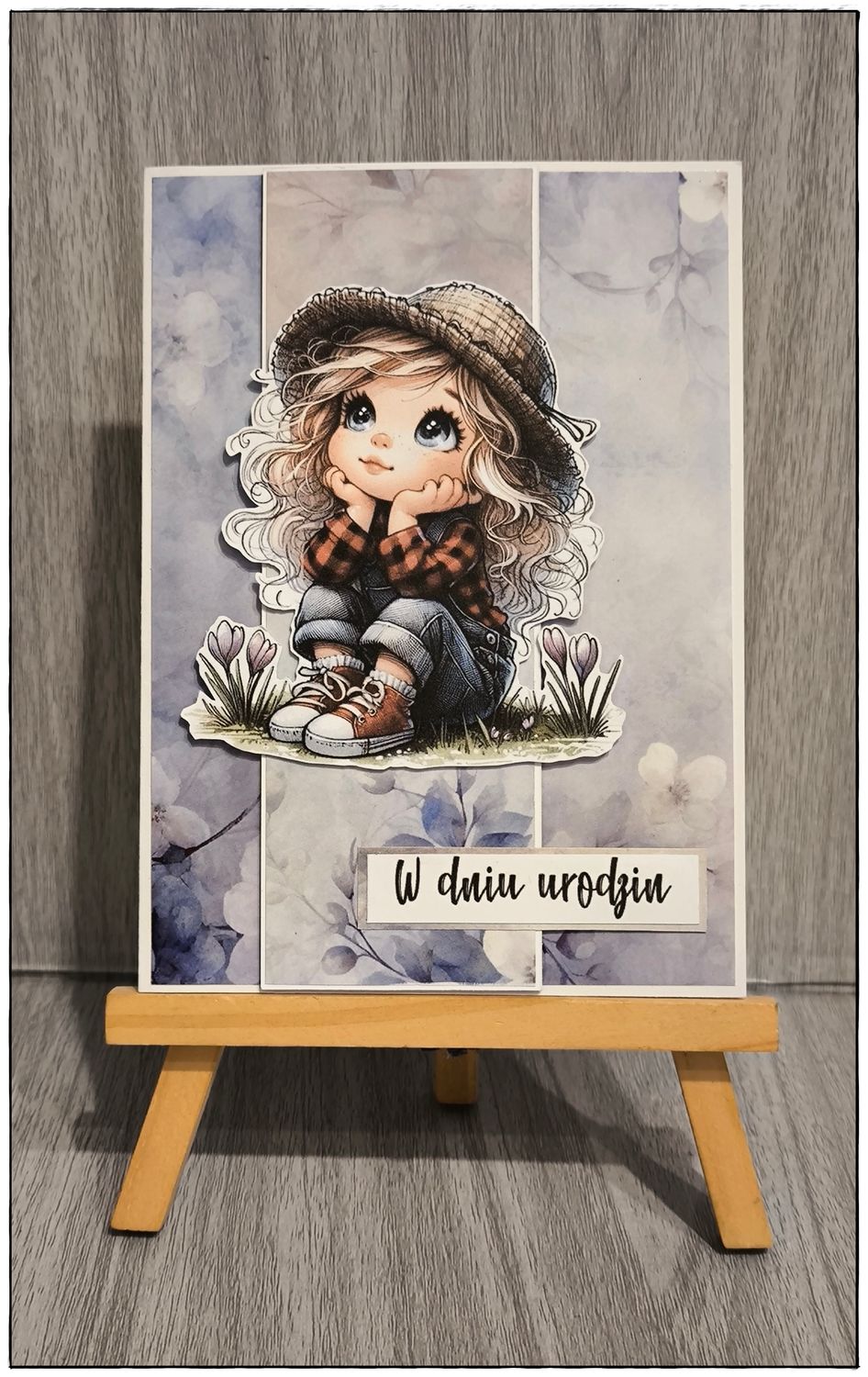 Kartka okolicznościowa "Mała marzycielka"