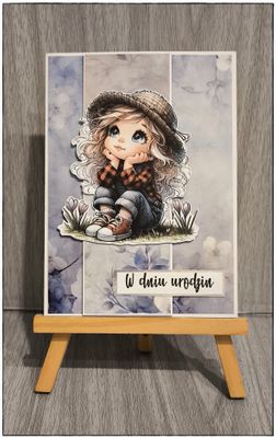 Kartka okolicznościowa "Mała marzycielka"