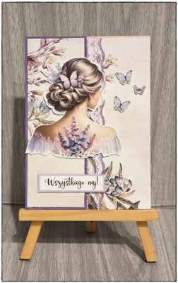 Kartka okolicznościowa "Lawendowa Pani"