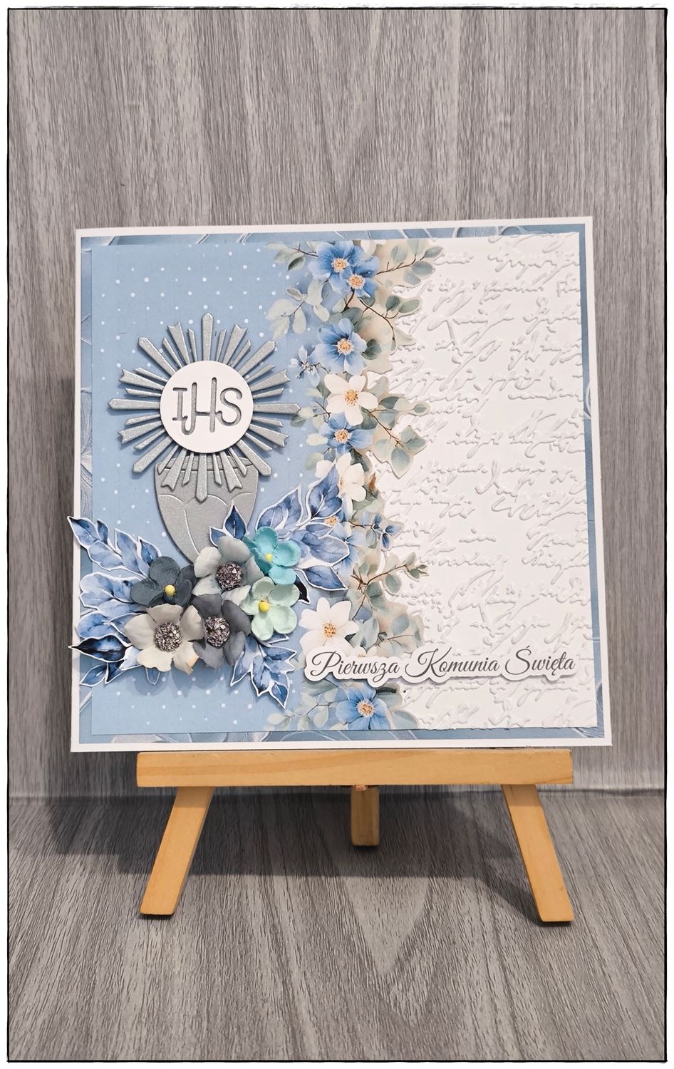 Kartka komunijna "Srebrny kielich"