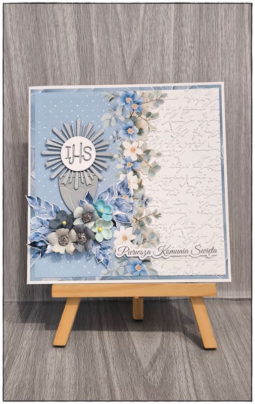 Kartka komunijna "Srebrny kielich"