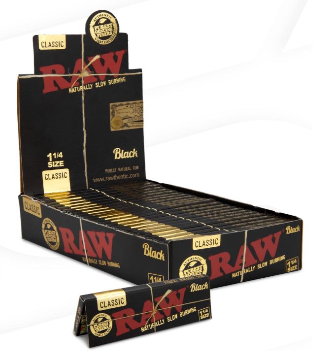 RAW CLASSIC 1 1/4 BLACK