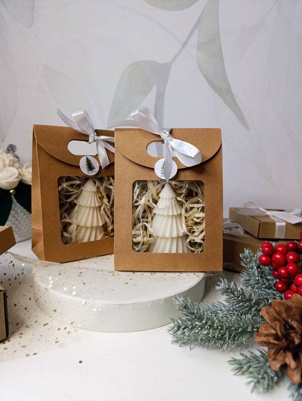 Świeca Sojowa Wolnostojąca &quot;Bożonarodzeniowa Choinka&quot;