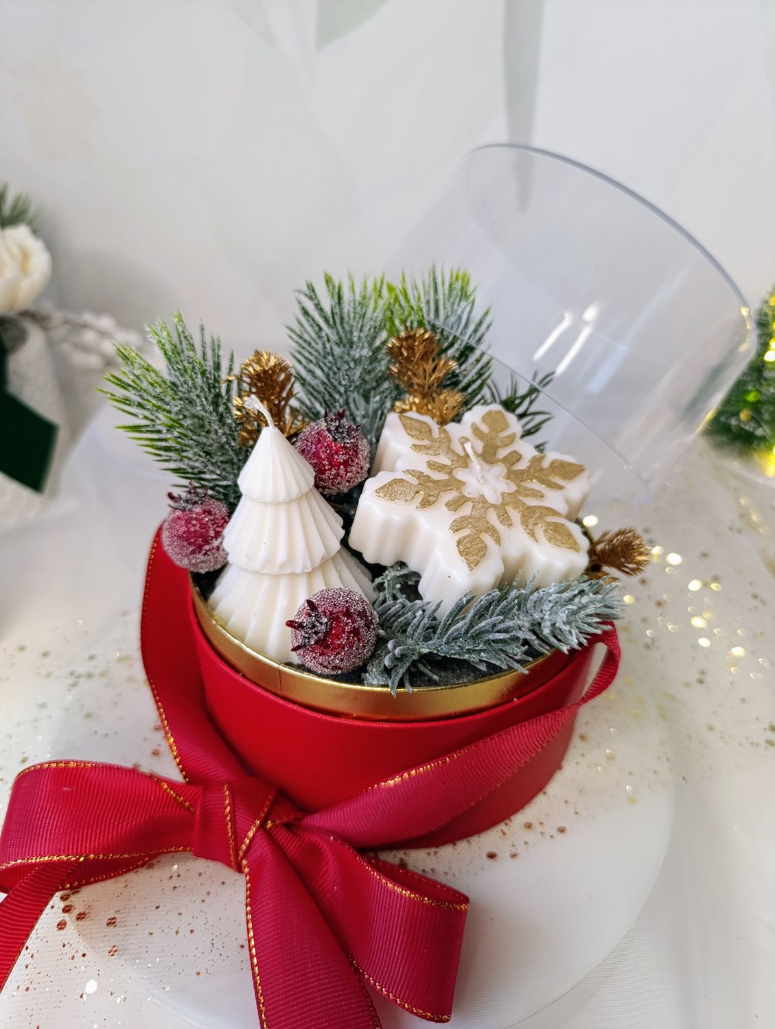 Flower/Candle Box &quot;Świąteczny Blask&quot;