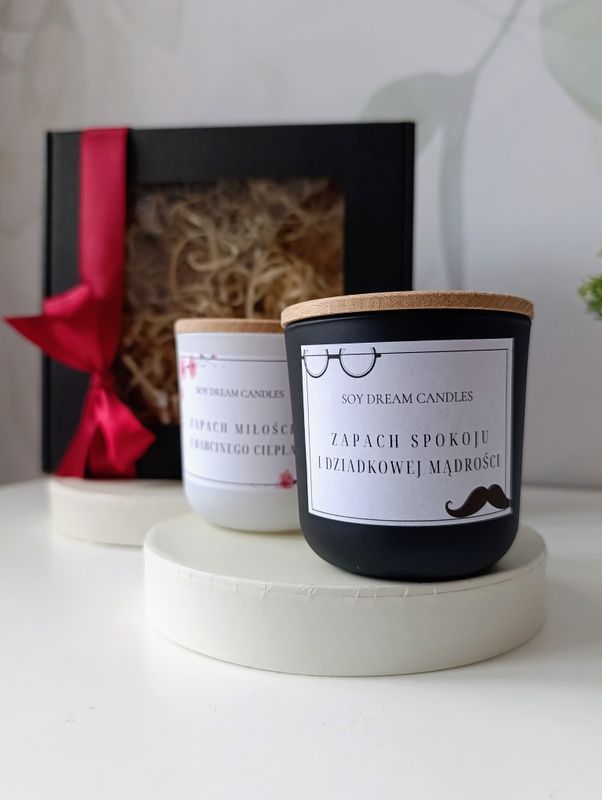 Świece sojowe 2 x 200 ml dla Babci i Dziadka