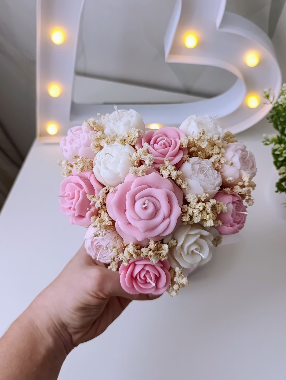 Sojowy Flower Box "Królewskie Serce" – 280g