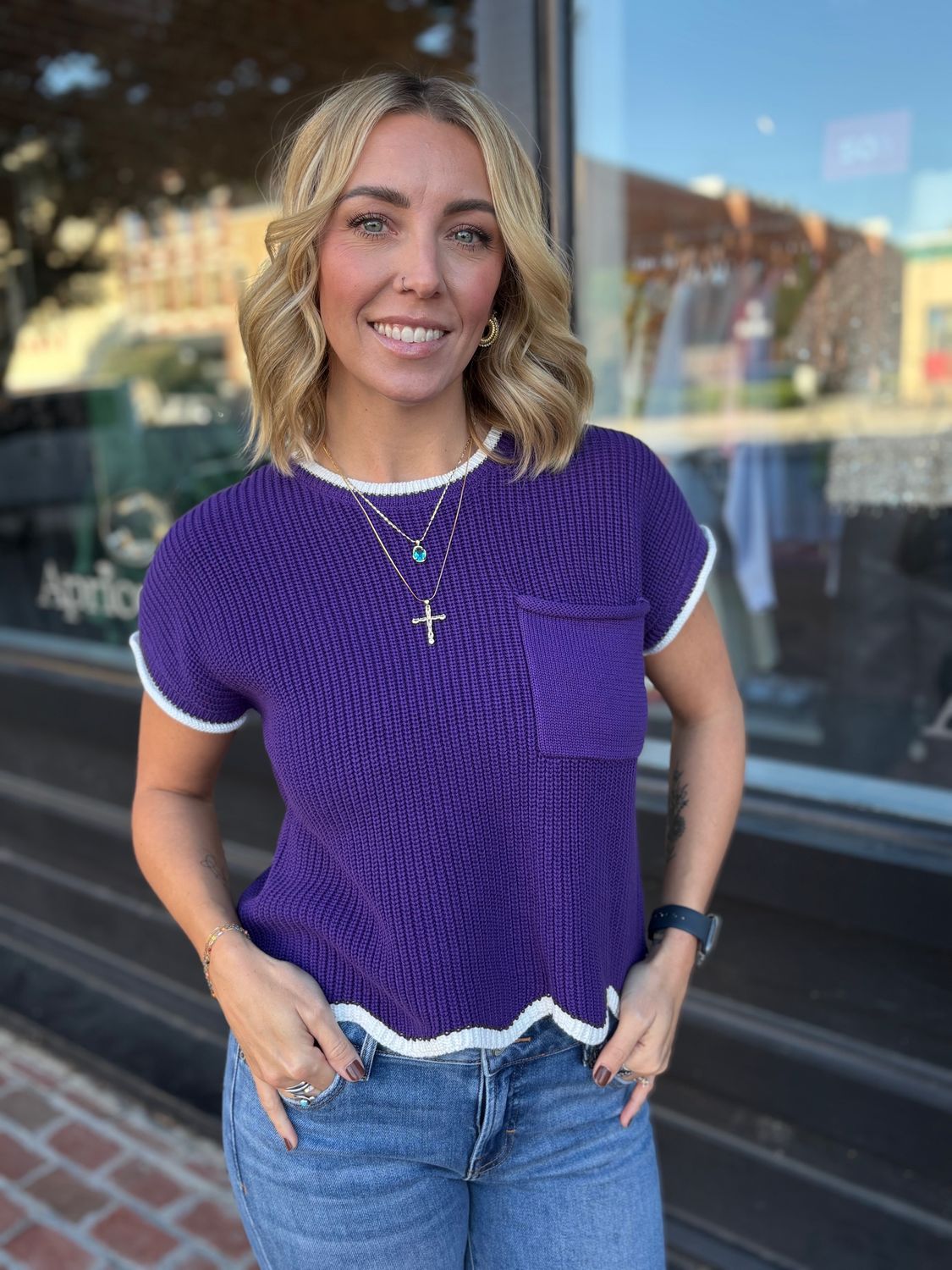 TIGERS UNITE DROP SHOULDER TOP