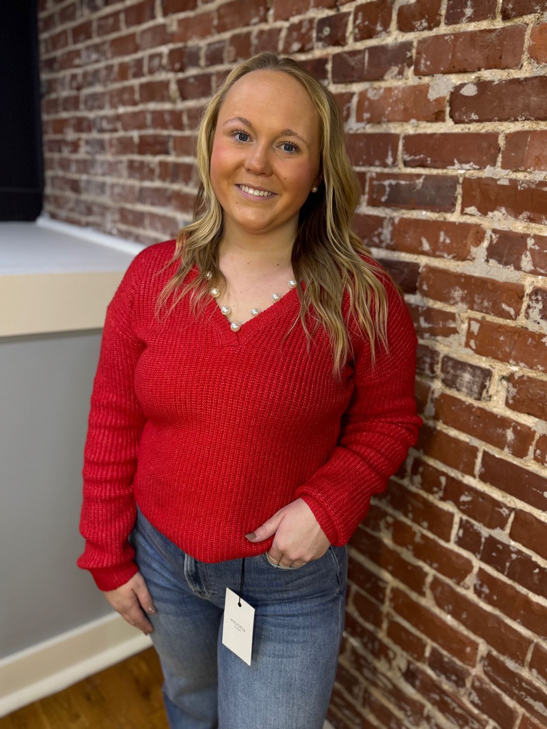 PEPPERMINT PEARL SWEATER