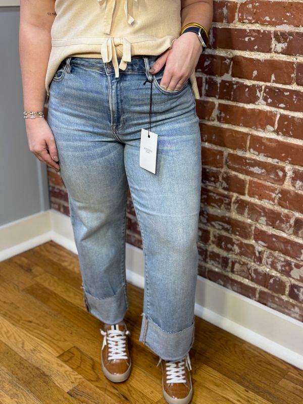 ELLA HIGH RISE WIDE STRAIGHT W/CUFF 26&quot;