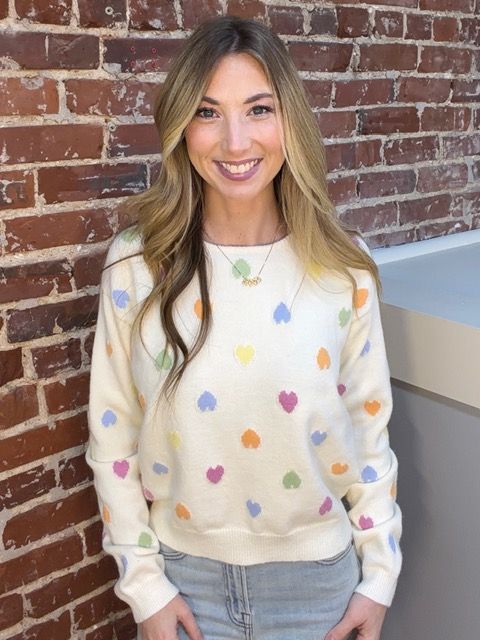 THE HARPER HEART GRAPHIC SWEATER