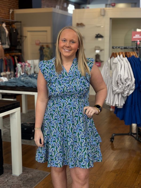 DELIA SLEEVELESS FLORAL MINI DRESS