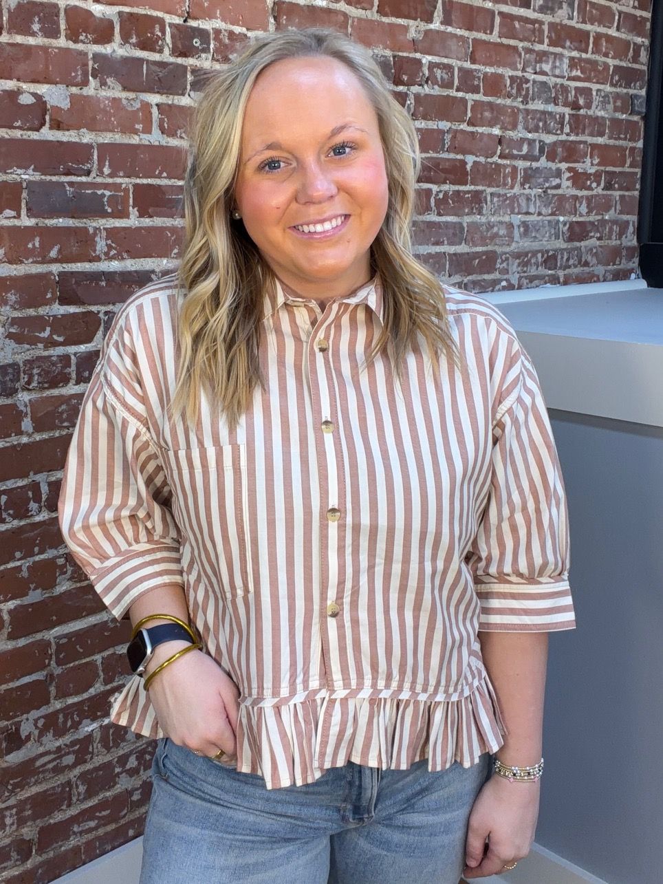 THE MARGOT PEPLUM TOP