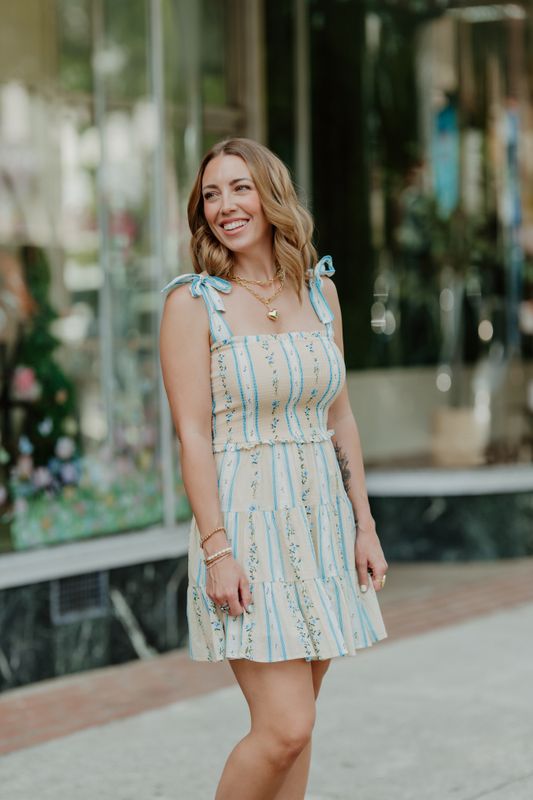 ZEUS DRESS-QO VINTAGE FLORAL MINI