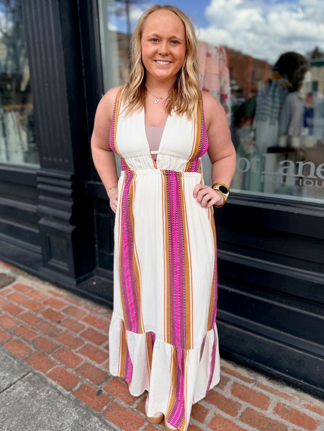 DESERT SUNSET EMBROIDERED MAXI