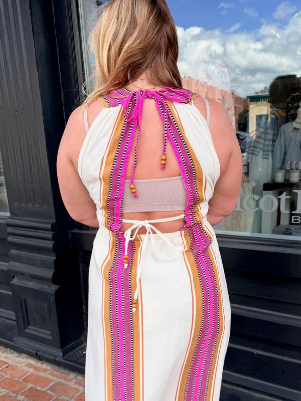 DESERT SUNSET EMBROIDERED MAXI