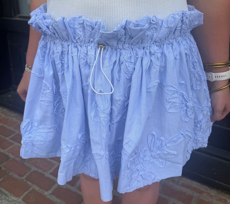 AZURE BLOOM MINI SKIRT