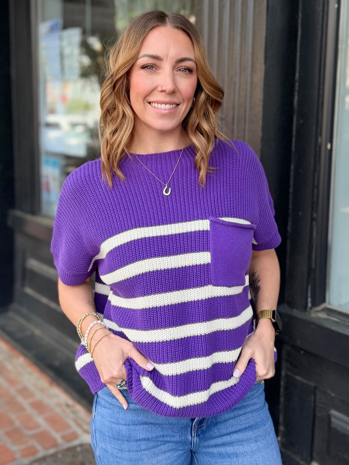 PURPLE MARKET KNIT TOP