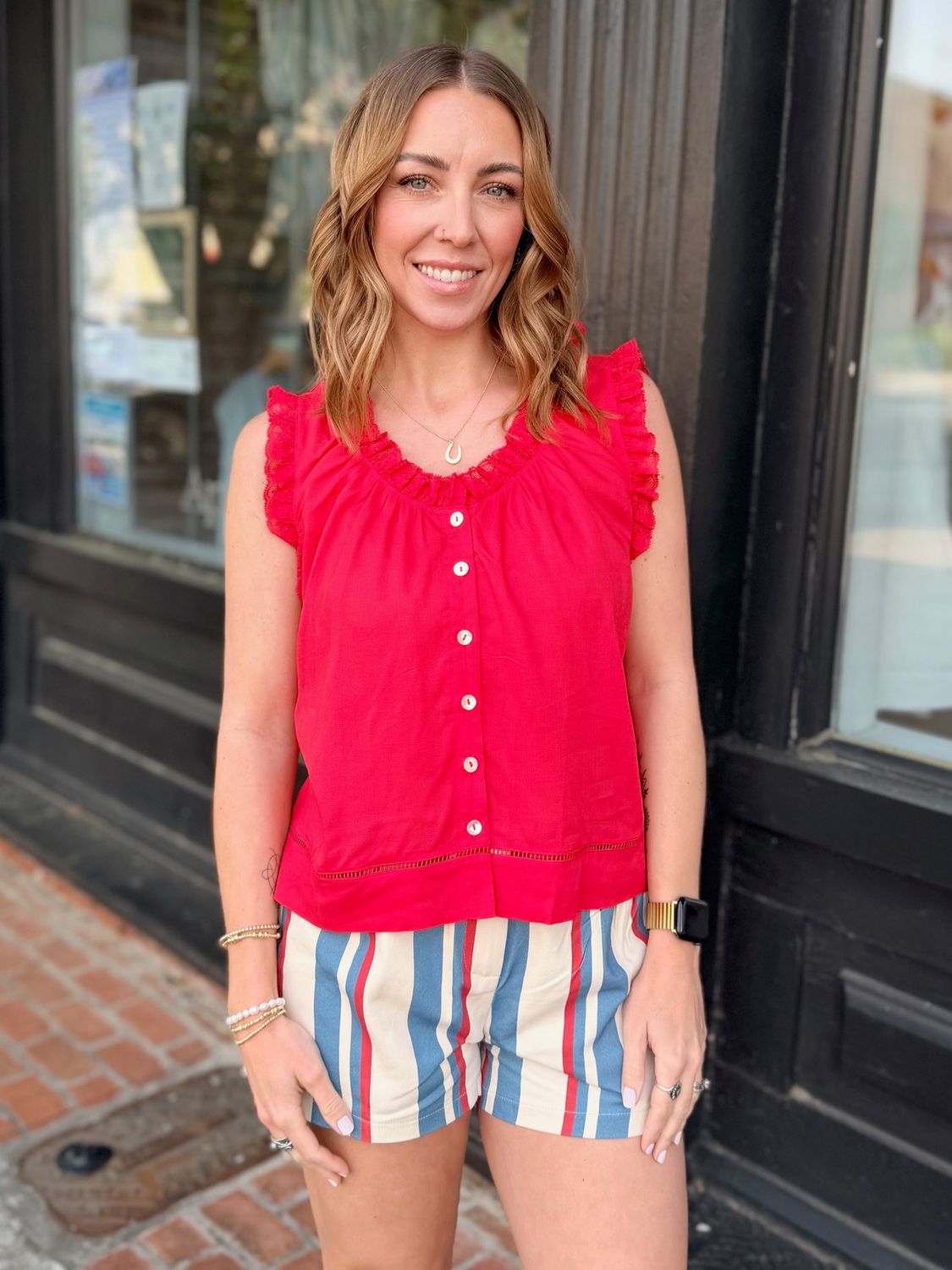 LIBERTY LANE HIGH RISE SHORTS