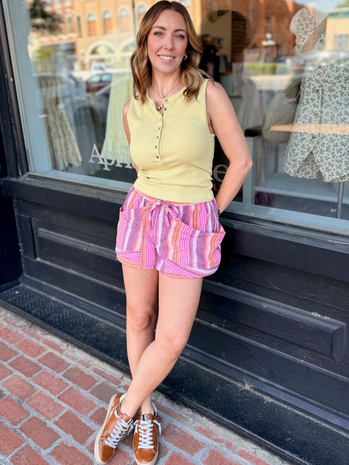 GOOD FORTUNE STRIPE SHORT