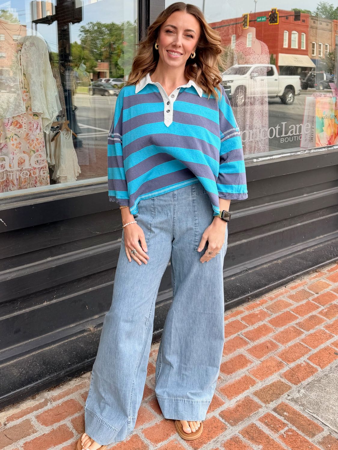 BREEZY DENIM PULL ON PANT