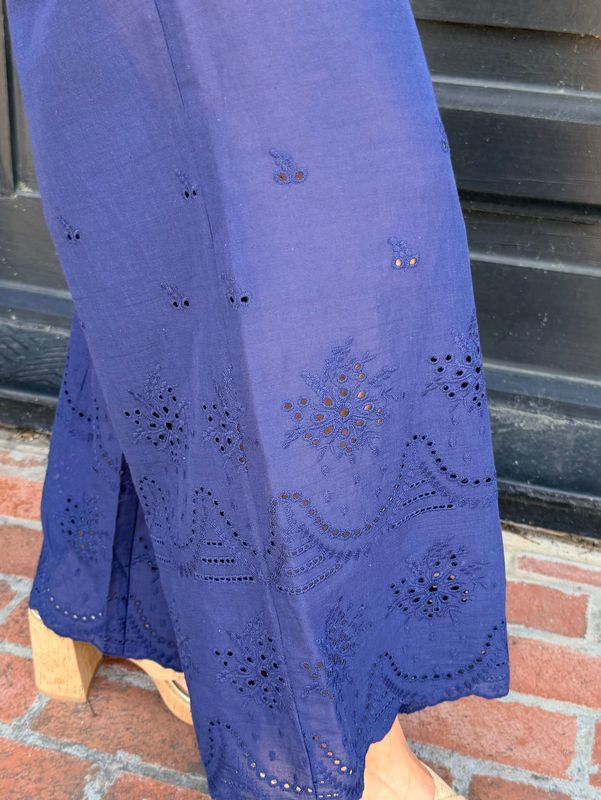 NIGHT TIDE EYELET PANT