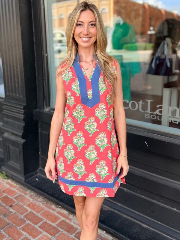 TANGERINE TERRACE MINI DRESS