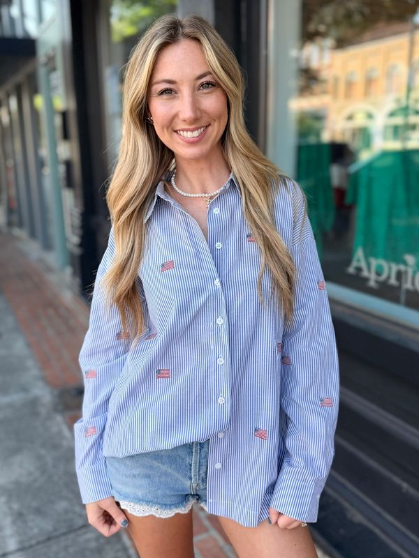AMERICANA CLASSIC BUTTON-UP TOP