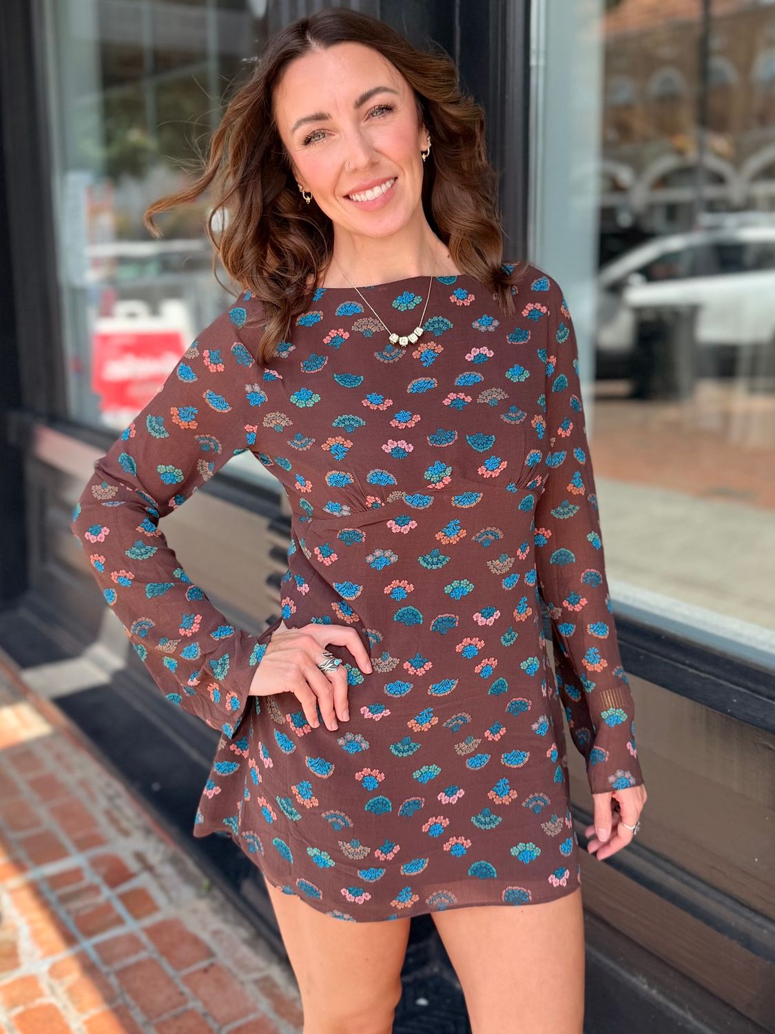 JOLIE PRINTED MINI DRESS