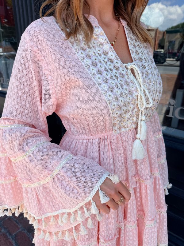 BLUSH OASIS TASSEL MINI
