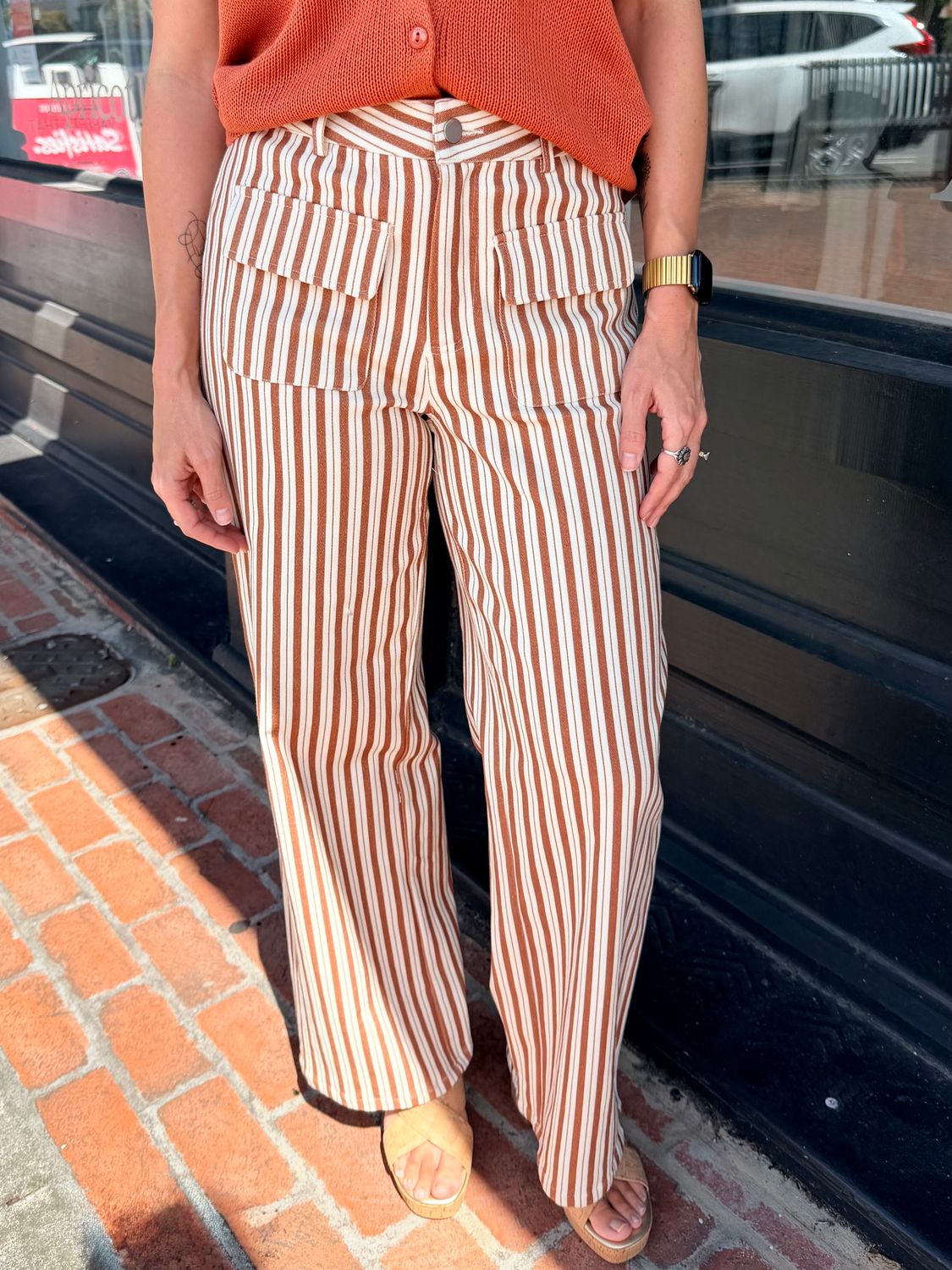 COFFEE HOUSE STRIPE PANTS
