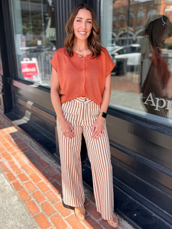 COFFEE HOUSE STRIPE PANTS