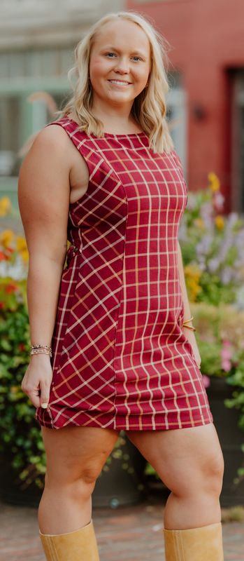ATLAS PLAID MINI DRESS