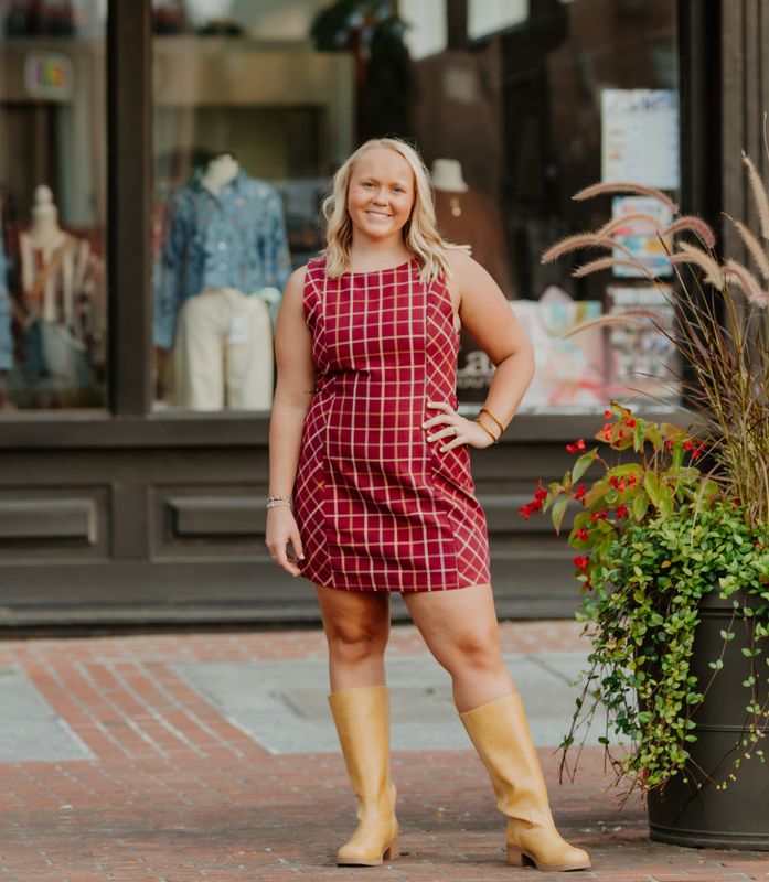 ATLAS PLAID MINI DRESS