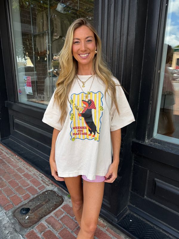 WEENIES AND MARTINIS TEE