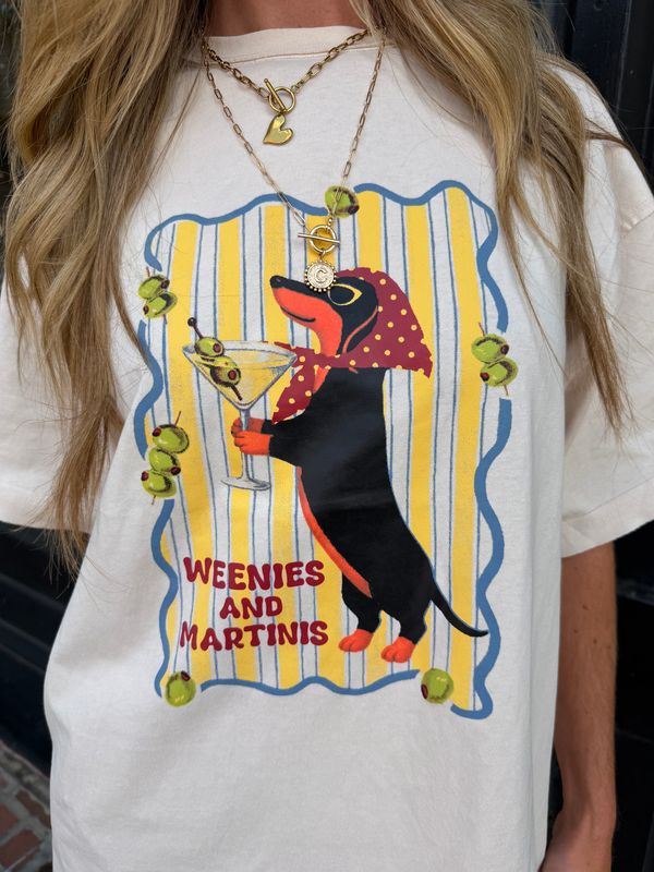 WEENIES AND MARTINIS TEE