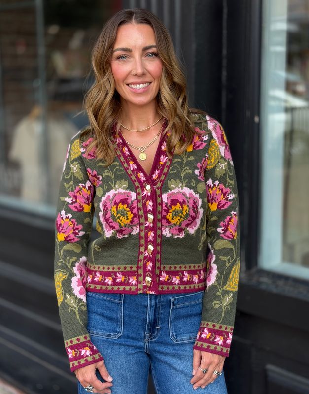 SECRET GARDEN KNIT CARDIGAN