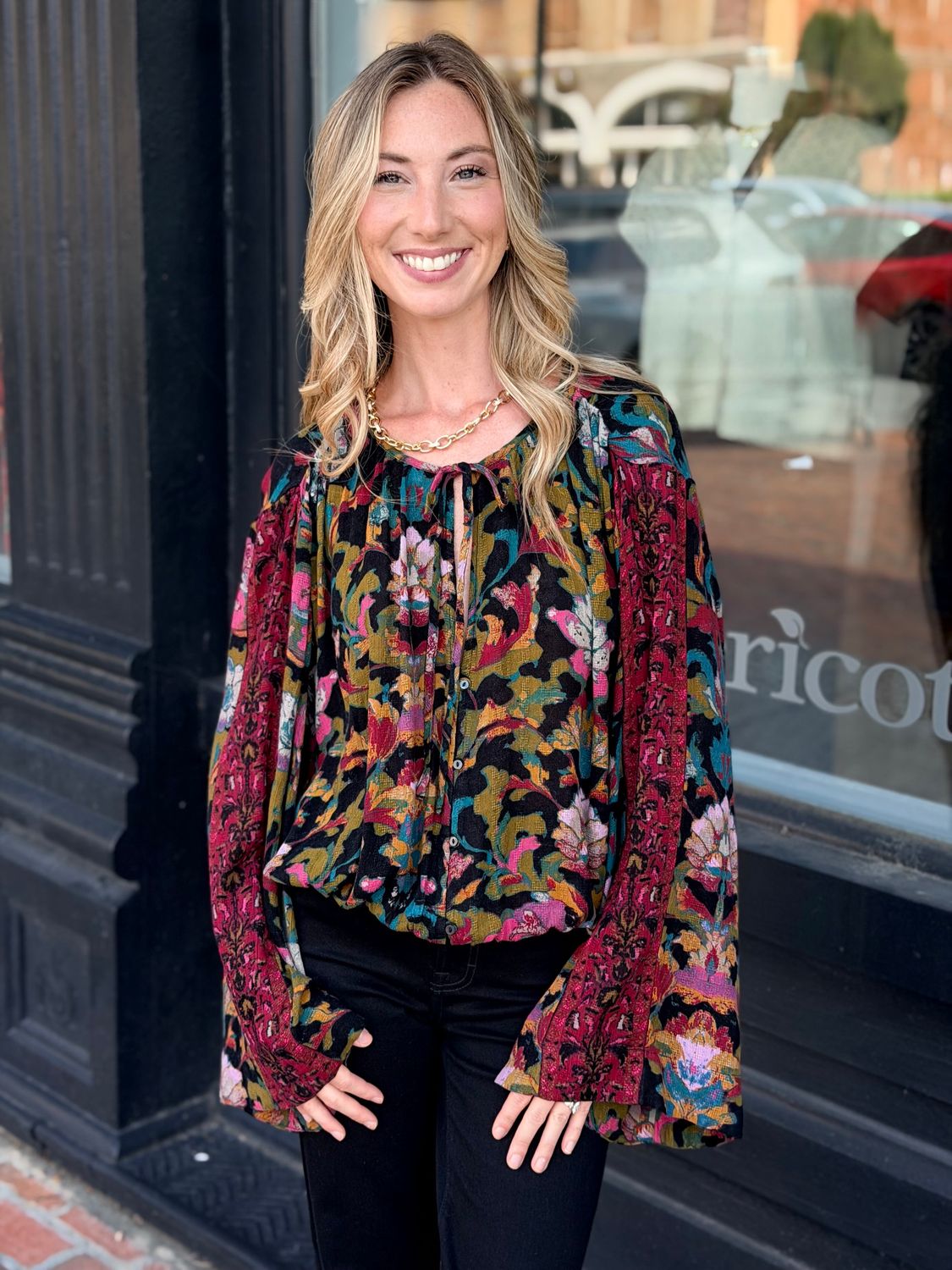 JULIETTE PRINTED BLOUSE