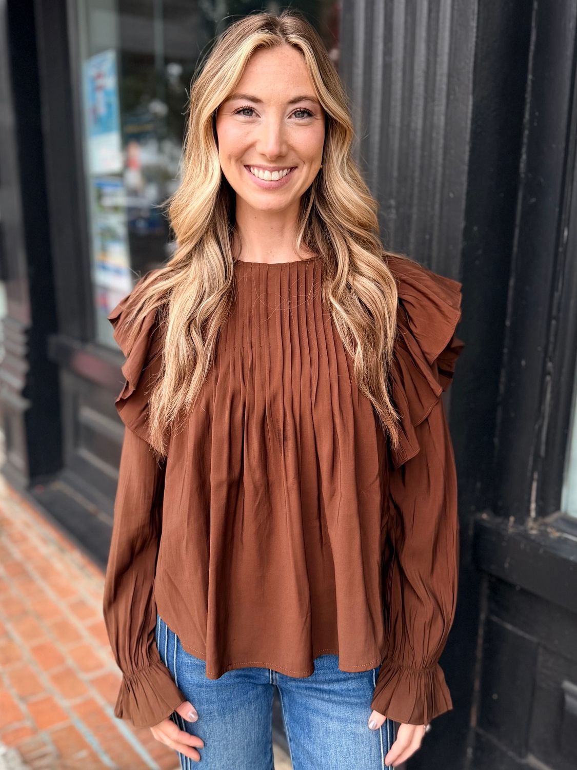 AFTER HOURS WOVEN BLOUSE L/S