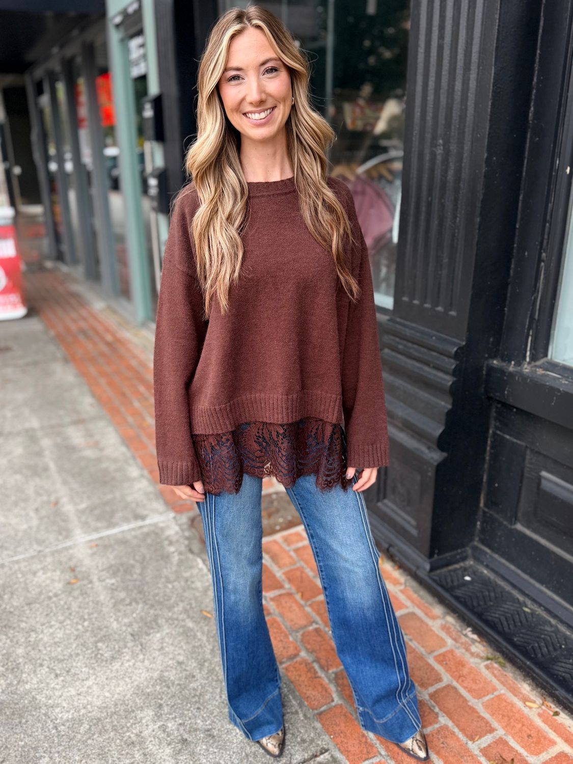 THE EMMELINE LACE SWEATER