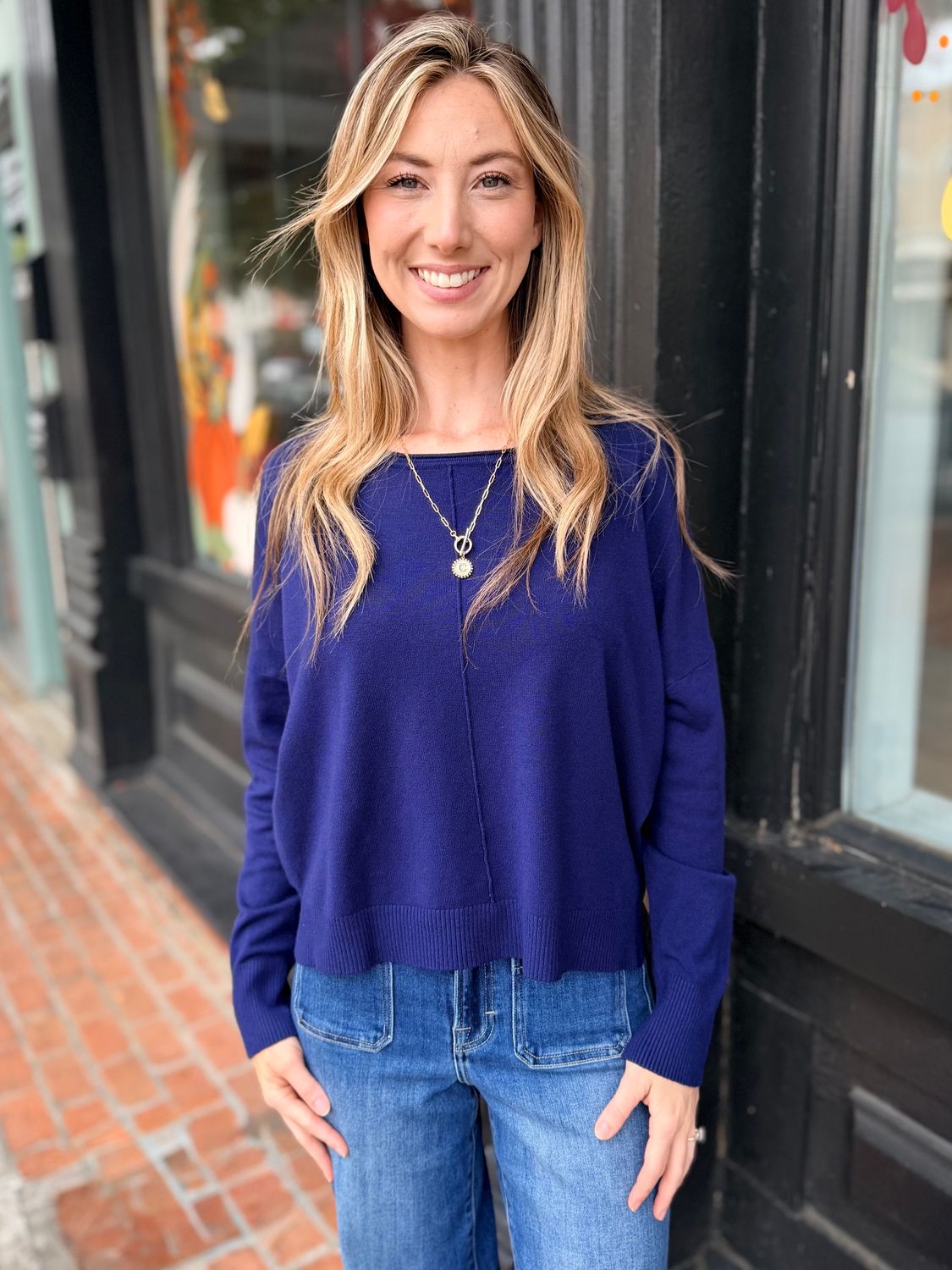 BLUE HOUR KNIT SWEATER L/S