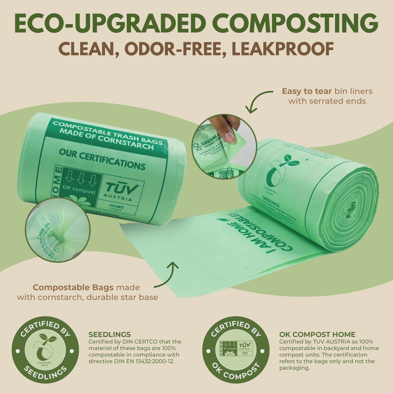 Compost Bag 1.6 Gal (50 pk)