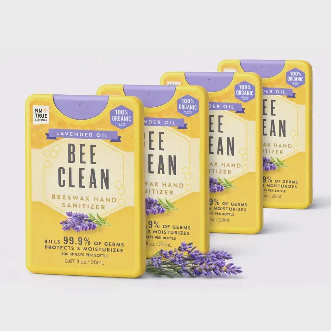 Organic Beeswax Bee Clean Hand Sanitizer (Lavender)