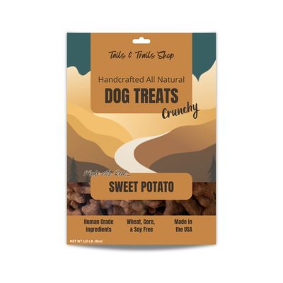 Tails &amp; Trails Dog Treats LOADED SWEET POTATO TINY BONES