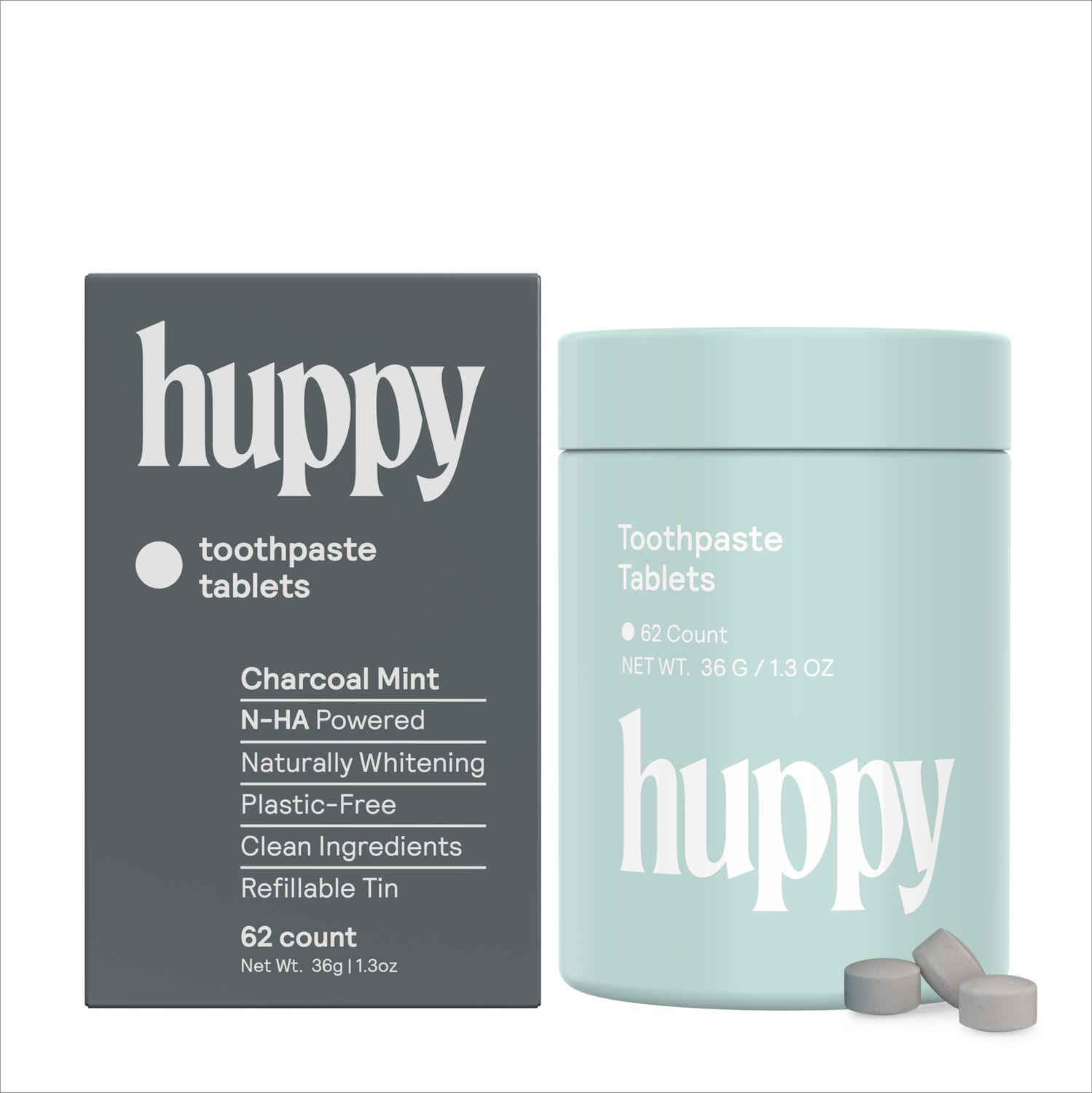 Fluoride-Free Toothpaste Tablets | Retail | Charcoal Mint
