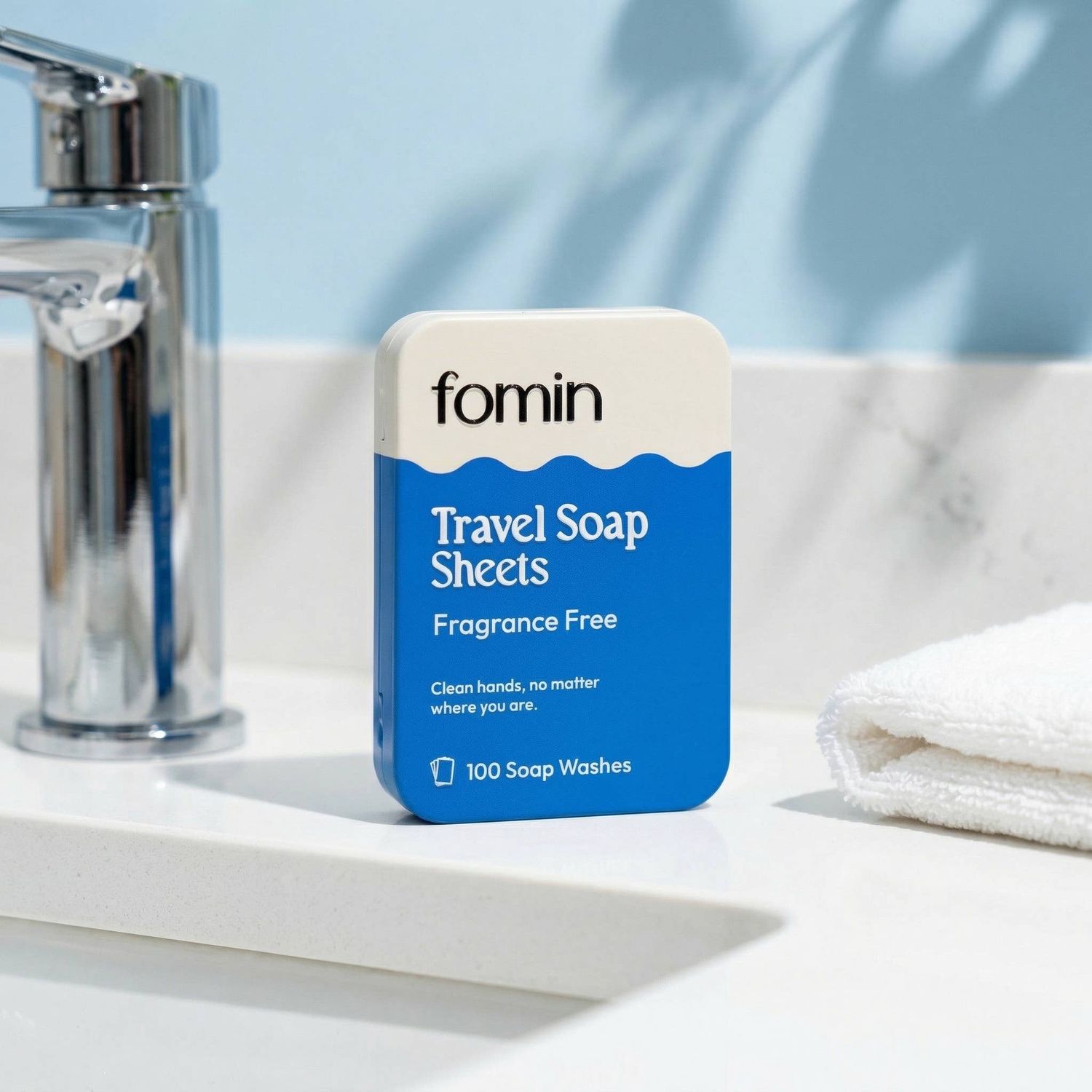 Fomin Travel Soap Sheets Tin | Fragrance Free