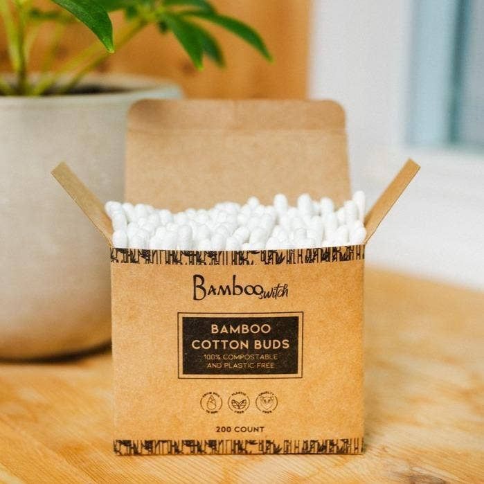 Bamboo Cotton Ear Buds - 200ct | Makeup Bestseller