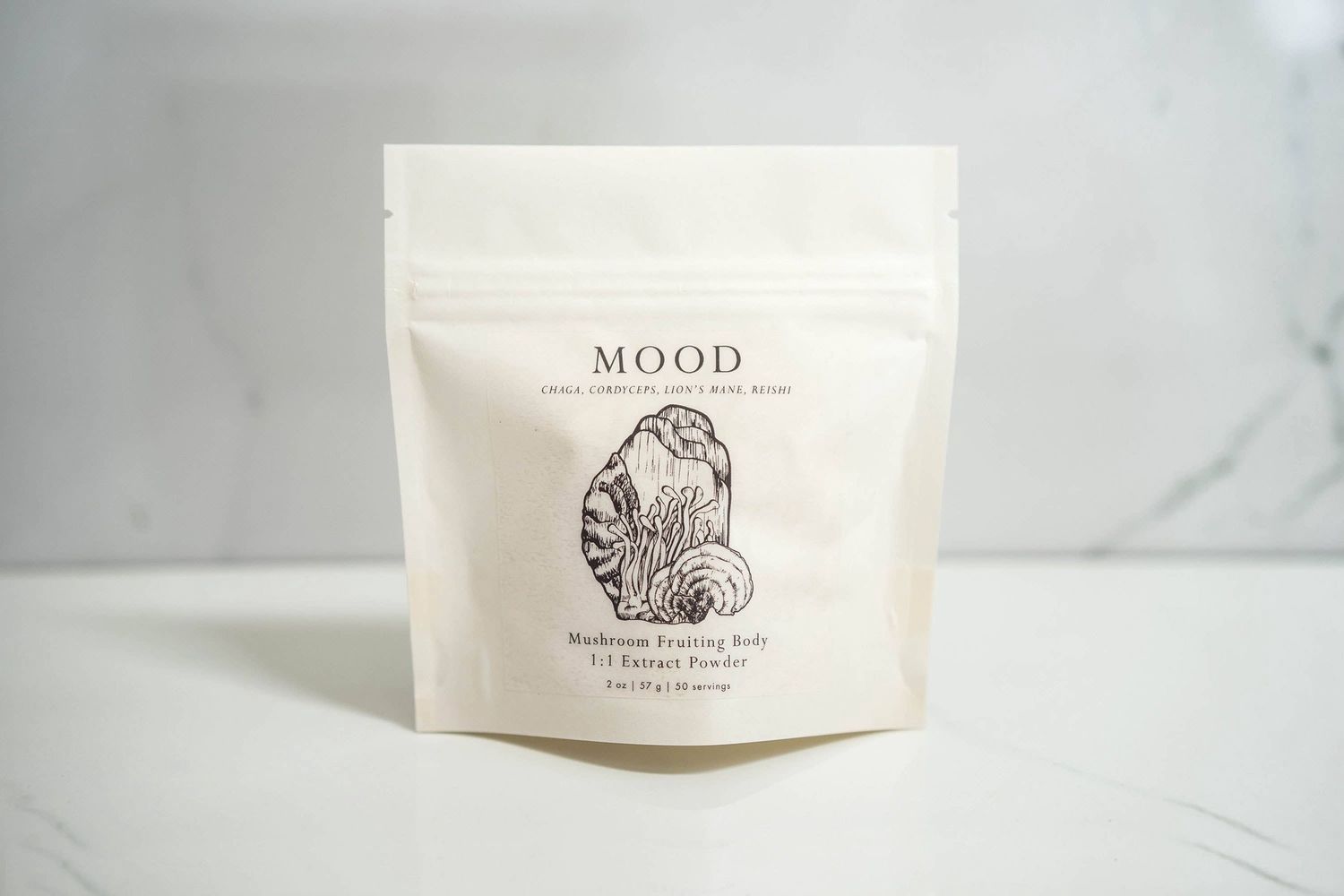 MOOD Mushroom Powder for supporting a peaceful wellbeing: 2 oz